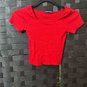 Brandy Melville Red Crop Top